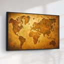 Ver imagem 2 de Quadro Decorativo Mapa Mundi Antigo e Detalhado