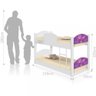 Beliche Mini Cama Carruagem Princesa com 2 Colchões - 3