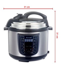 Panela Elétrica Pressão 5 Litros Digital 110v Multifuncional 900w Timer Feijão Sopa Amvox Aps050 127 - 2