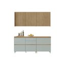 Ver imagem 1 de Kit Cozinha Nesher 4 Peças Rainha CZ432 Nature/Verde