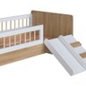 Cama Solteiro Infantil Montessoriana Aveiro Oak Branco - 5