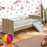 Cama Solteiro Infantil Montessoriana Aveiro Oak Branco - 6