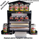 Ver imagem 3 de Suporte Papel Toalha Alumínio Plástico Filme Nicho para cozinha