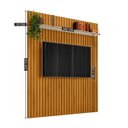 Ver imagem 4 de Painel Ripado para TV até 65 Polegadas 100% MDF 160CMX220CM 1 Prateleiras Roma