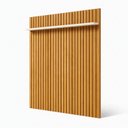 Ver imagem 3 de Painel Ripado para TV até 65 Polegadas 100% MDF 160CMX220CM 1 Prateleiras Roma