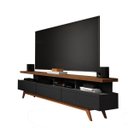Ver imagem 2 de Rack para TV até 72 Polegadas MDF 180cm Pés em Madeira Maciça Vivare Preto