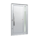 Ver imagem 1 de Porta Pivotante Alumínio Lambril Visione c/Pux.Esq. Elite Branco 216x150 Brimak