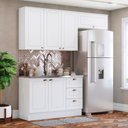 Ver imagem 1 de Cozinha Modulada 3 Peças 6 Portas 3 Gavetas S/ Tampo Americana Henn
