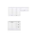 Ver imagem 2 de Cozinha Modulada 3 Peças 6 Portas 3 Gavetas S/ Tampo Americana Henn