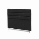 Ver imagem 4 de Cabeceira para Cama Casal Estofada 1,38 Mts Iza Vilajo: Suede Preto