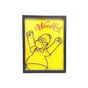 Quadro Porta Tampinha Homer Woohoo Zona Criativa