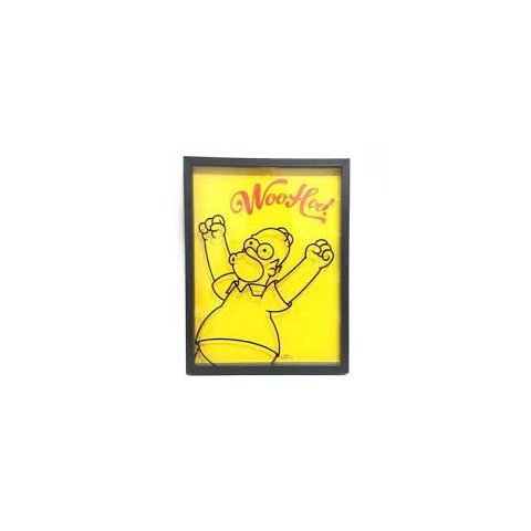 Quadro Porta Tampinha Homer Woohoo Zona Criativa