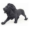Estatua Enfeite de Resina Leão Preto Fosco 21cm - 3