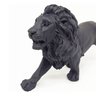 Estatua Enfeite de Resina Leão Preto Fosco 21cm - 2