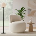 Ver imagem 2 de Poltrona Ninho Fixa Bouclé Off White - Sallar Home
