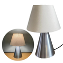 Ver imagem 2 de Abajur Luminaria de Mesa Clássico Elegante Cone Decoração Iluminação Casa Sala, Quarto, Escritório
