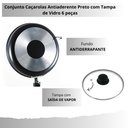 Ver imagem 5 de Jogo de Panelas Antiaderente 6 Peças Preto