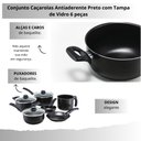 Ver imagem 3 de Jogo de Panelas Antiaderente 6 Peças Preto