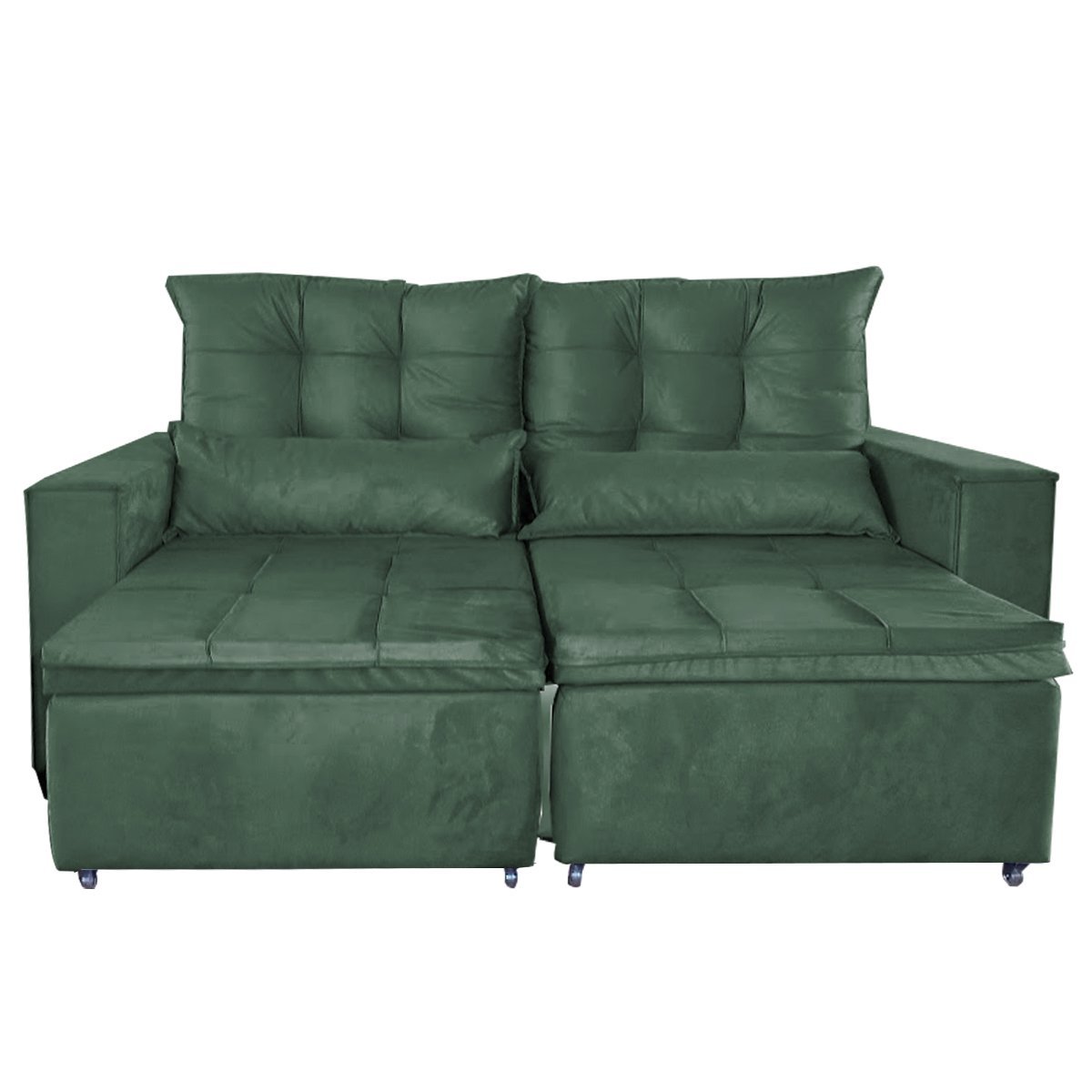 Sofa Retratil e Reclinavel Julia Verde - 2