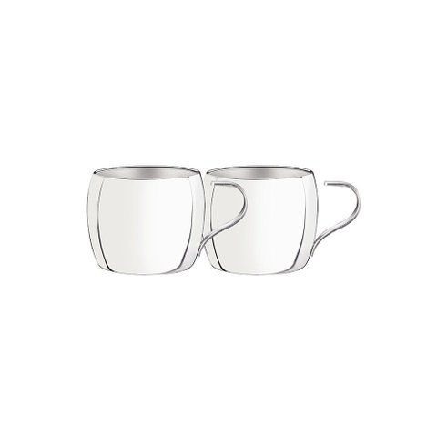 Conjunto 2 Xícaras para Chá e Capuccino Tramontina 64430790 230ml Inox
