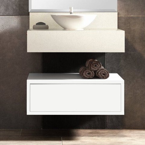 Gaveteiro para Banheiro Suspenso Max 60cm Yescasa Branco