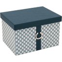 Ver imagem 5 de HOME&CO SATURNO CAIXA ORGANIZADORA SINTÉTICO AZUL 2PÇ