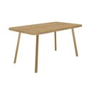 Ver imagem 1 de Mesa Jantar Stellar 1597 Madeirado/Aço 160cm Dourado Carraro