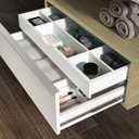 Ver imagem 5 de Gaveteiro para Banheiro Suspenso Max 60cm Yescasa Bege/Wood/Branco