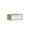 Ver imagem 3 de Gaveteiro para Banheiro Suspenso Max 60cm Yescasa Bege/Wood/Branco