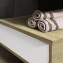 Ver imagem 4 de Gaveteiro para Banheiro Suspenso Max 60cm Yescasa Bege/Wood/Branco