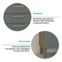 Ver imagem 4 de Cozinha Compacta 182,10cm 8 Portas e 2 Gavetas sem Tampo sem Fundo 354 Luciane Móveis