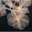 Ver imagem 1 de Fio de Luz Luz de Fada Cordão Led Pompom Organza Rosa Bivolt