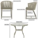 Ver imagem 2 de Mesa com 4 Cadeiras e Noronha Estofado 8 Trama Original Rami