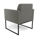 Ver imagem 5 de Kit 2 Poltronas Base Industrial Preto Marisa Suede Grafite D03 - D'Rossi