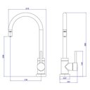 Ver imagem 4 de Misturador Monocomando de Mesa para Cozinha Spin Cromado Deca