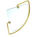 Ver imagem 2 de Porta Shampoo de Canto Dourado com Vidro Incolor