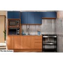 Ver imagem 2 de Cozinha Completa Ciela 4 Peças (2aéreo+1balcão+1paneleiro) C4p77 Canela-azul Profundo -