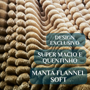 Ver imagem 4 de Cobertor Grosso Coberdrom Honey Casal Queen Fofinha e Quentinha Fluffly:caqui