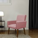 Ver imagem 1 de Cadeira Poltrona Sala Escritorio Recepção Nina Suede Rosa Herrero