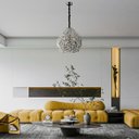 Ver imagem 2 de Lustre Metal Cristal Cromado Yamamura