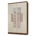 Ver imagem 4 de Guarda Roupa Casal 4 Portas Lauana Ébano Off White