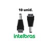 Kit Conector Intelbras Plug P4 10 Macho 10 Fêmea para Cftv - 3