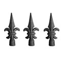 Ver imagem 1 de Kit 3 Ponteiras Ponta de Lança Ferro N11 Grade Portão Muro