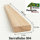 Ver imagem 3 de 5m Perfil/Sarrafo de Madeira p/Artesanato 2x1,5cm 304 c/1m