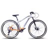 Bicicleta 12 Velocidade Drais Aro 29 Shimano Deore 17" Prata/Laranja - 321 - 1