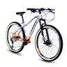 Bicicleta 12 Velocidade Drais Aro 29 Shimano Deore 17" Prata/Laranja - 321 - 2