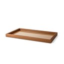 Ver imagem 1 de Bandeja Decorativa Retangular em MDF com Rattan 45cm 16753 Mart