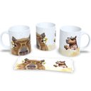 Ver imagem 1 de Caneca de Porcelana Capivara Fofa – Presente Criativo e Divertido