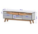 Ver imagem 5 de Rack Ilhabela para Tv de 75" Off-white/cinamomo - Bechara