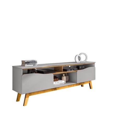 Rack Ilhabela para Tv de 75" Off-white/cinamomo - Bechara
